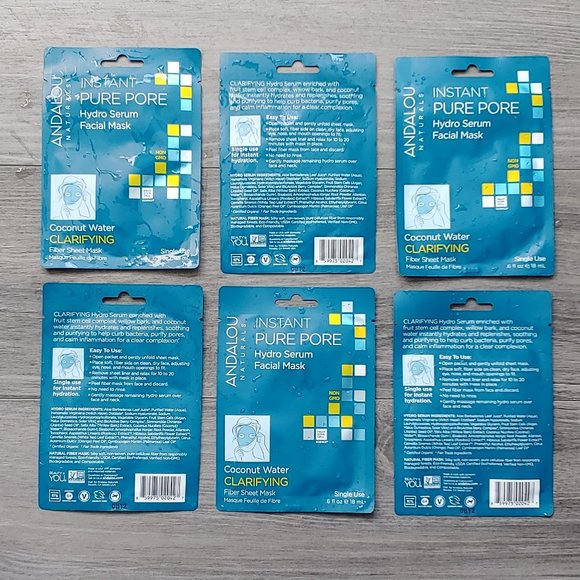Andalou Naturals Instant Pure Pore Facial Sheet Mask (set of 6) - Picture 2 of 7